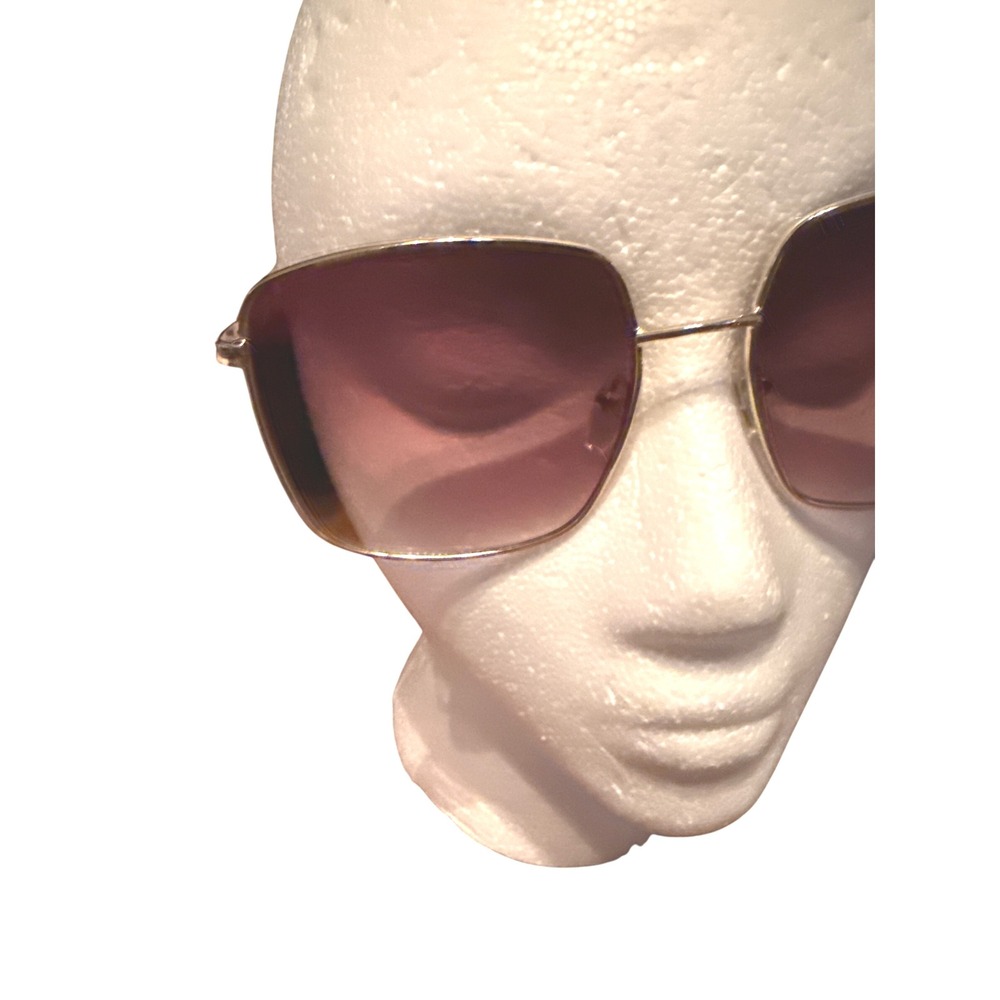 Tommy Hilfiger Cassie Gold Frame Square Sunglasses Women Designer Fashion - Picture 2 of 9